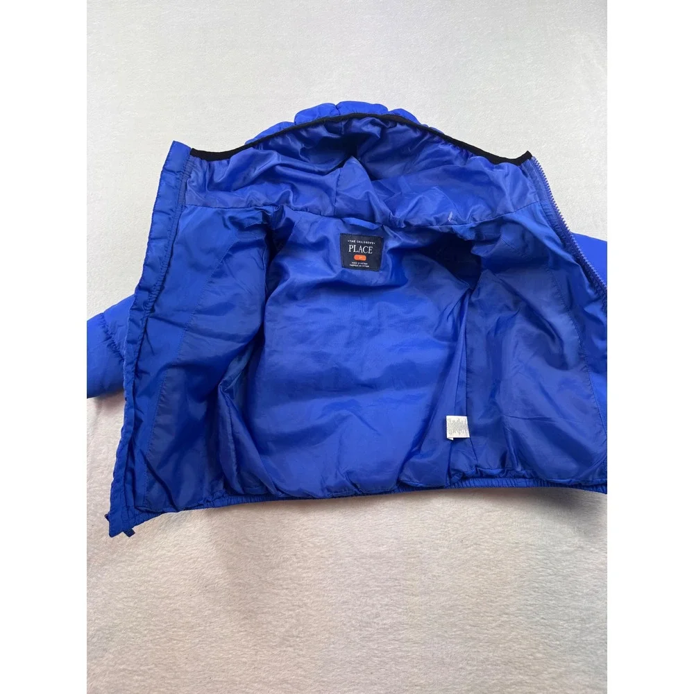The Childrens Place Boys Blue Hooded Puffer Jacket Size 3T RN59284 CA40465